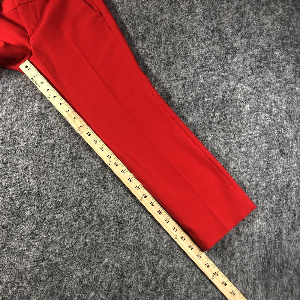 Banana Republic Avery Pants Womens Petite 0 Red Straight Leg Dress Work Stretch‎ - Picture 13 of 16
